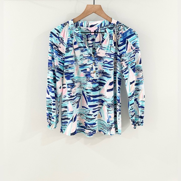 Lilly Pulitzer Elsa Top Multi Pier Pressure Size XXS - Picture 4 of 8